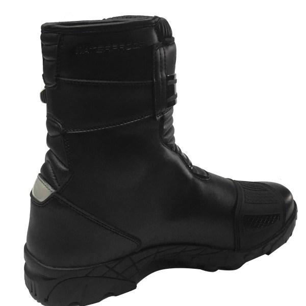 Women's Faux Leather Lace up Combat Boot Black