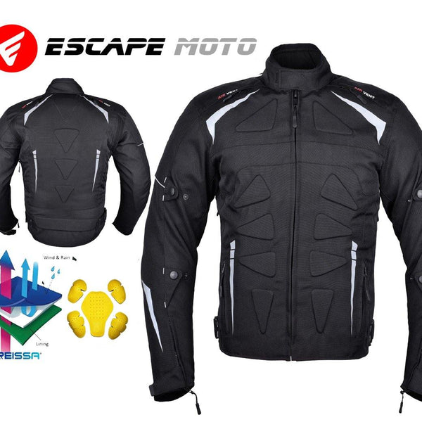Motorcycle Textile Racing Men jacket Waterproof with Armored - Escape Moto Gears