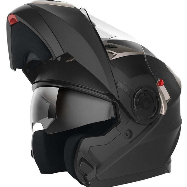 Modular Full Face Motorcycle Helmet with Double Lens Visor EM-10111
