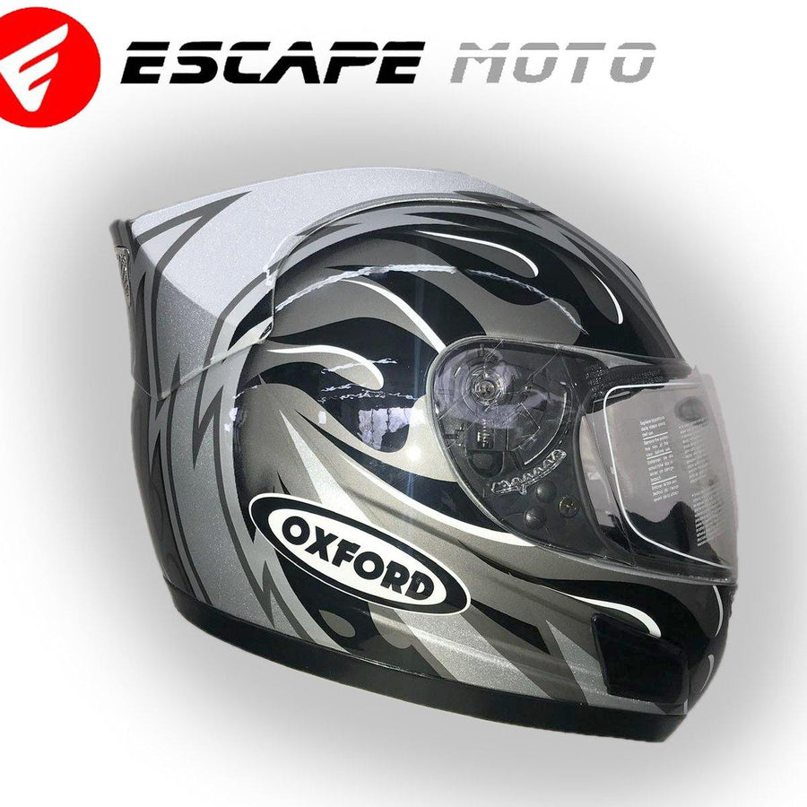 MOTORCYCLE FULL FACE OXFORD HELMET (EM14504) - Escape Moto Gears
