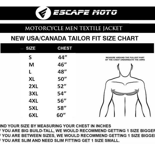 Motorcycle Textile Racing Men jacket - Escape Moto Gears