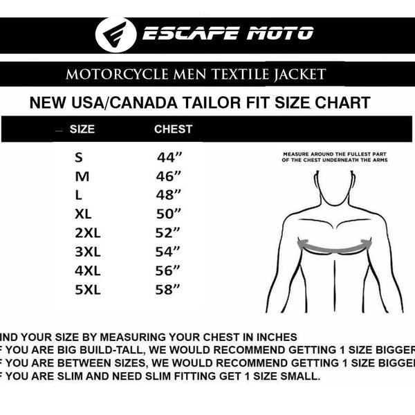 Motorcycle Textile Racing Men jacket Waterproof with Armored - Escape Moto Gears