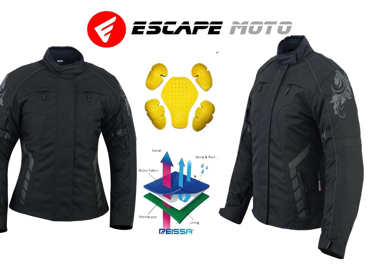 2-5 Motorcycle Safety Cordura ladies jacket (EM10356) - Escape Moto Gears