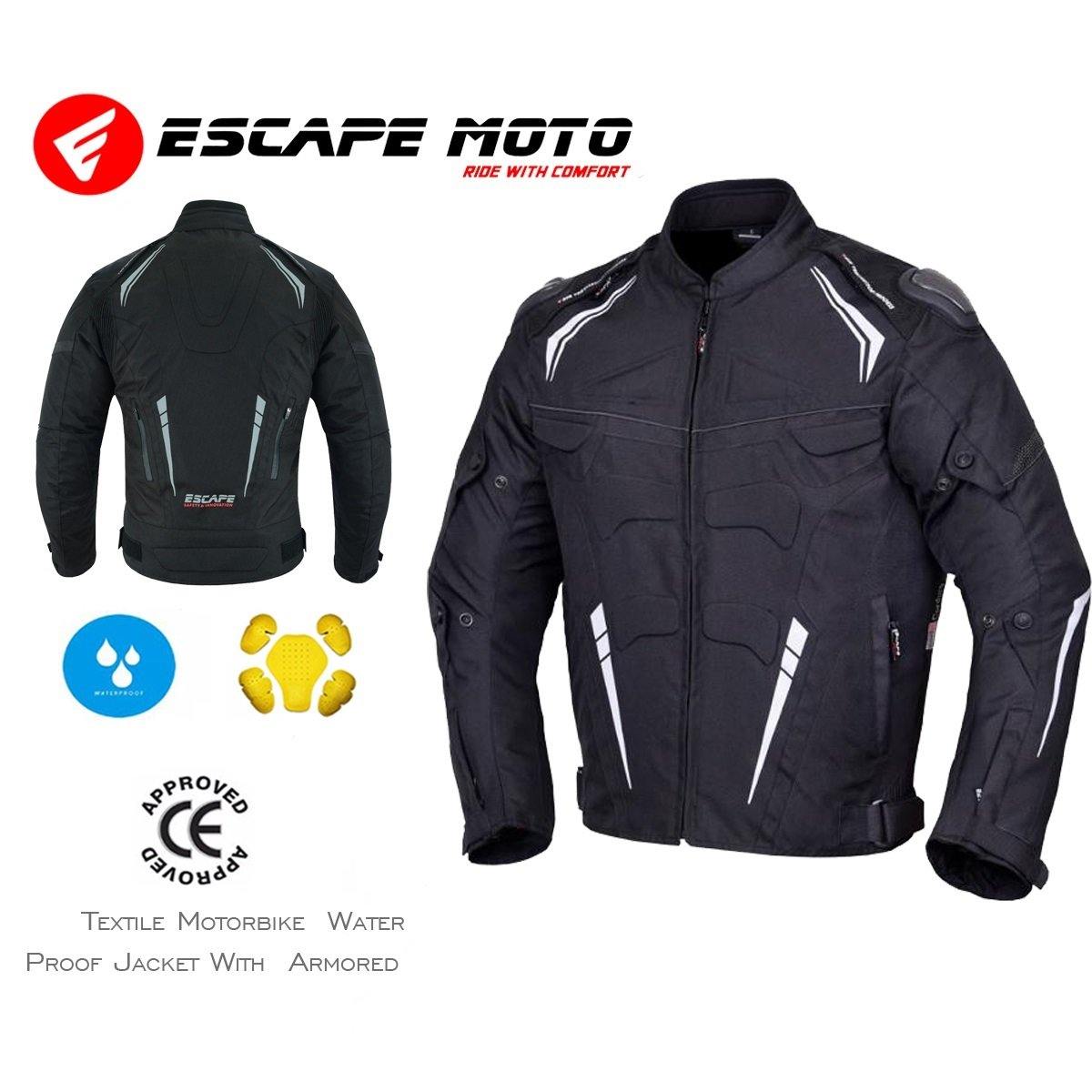 2 MOTORCYCLE MEN JACKET WITH ARMORED (EM10343) - Escape Moto Gears