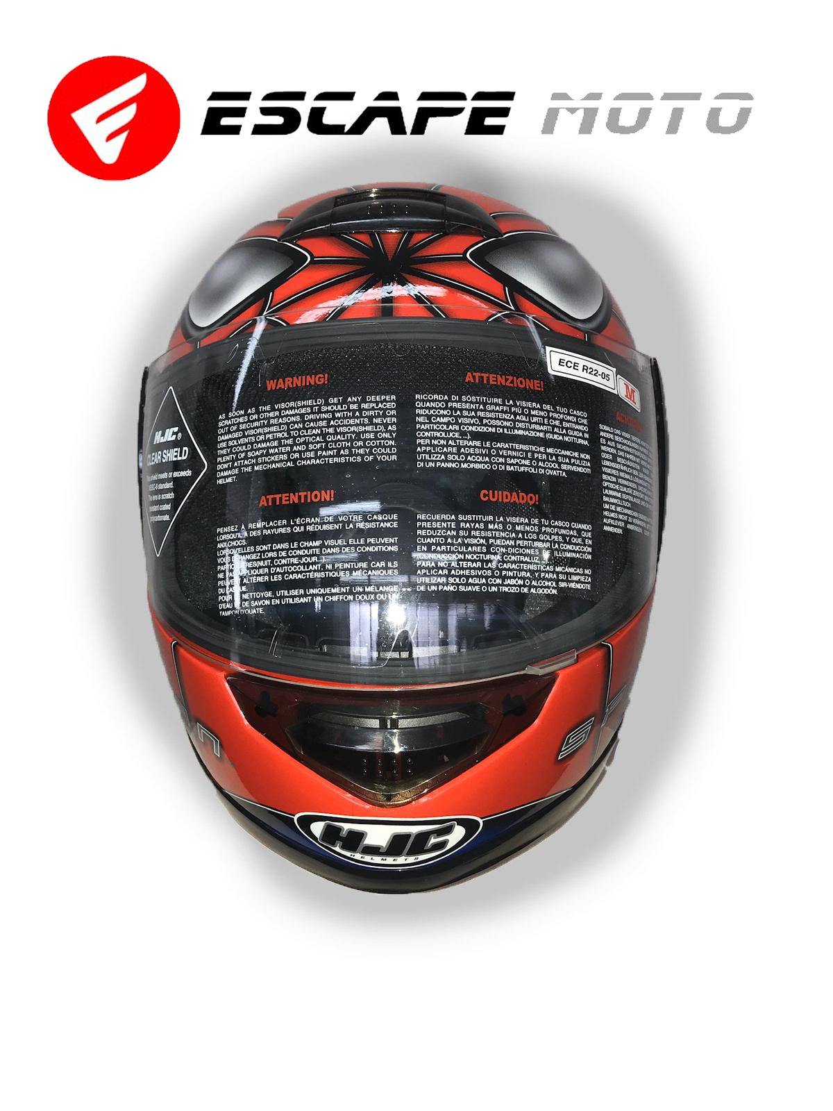 fnt-2 MOTORCYCLE SPIDERMAN FULL FACE OXFORD HELMET (EM14505) - Escape Moto Gears