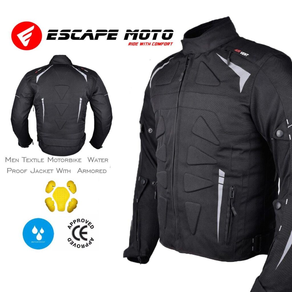 Motorcycle Textile Racing Men jacket Waterproof with Armored - Escape Moto Gears