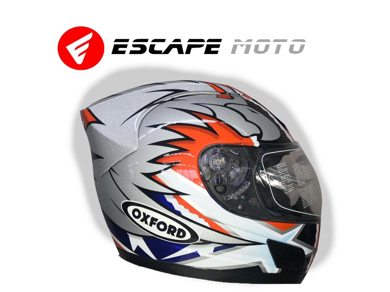 s1-4 MOTORCYCLE FULL FACE OXFORD HELMET (EM14508) - Escape Moto Gears