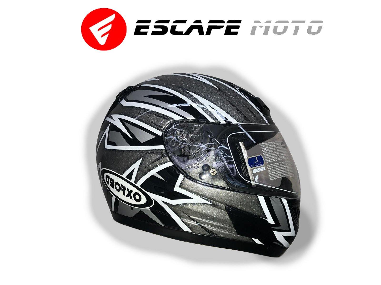 s2-2 MOTORCYCLE FULL FACE OXFORD HELMET (EM14506) - Escape Moto Gears