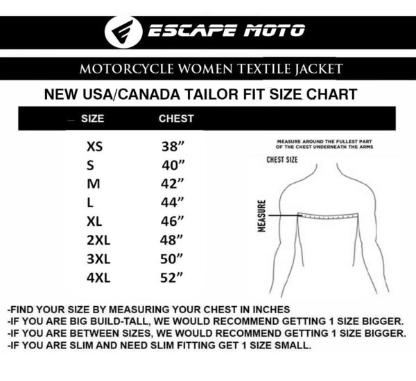 Motorcycle Safety Cordura ladies jacket (EM10356) - Escape Moto Gears