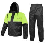 Black/Green Rain Coat